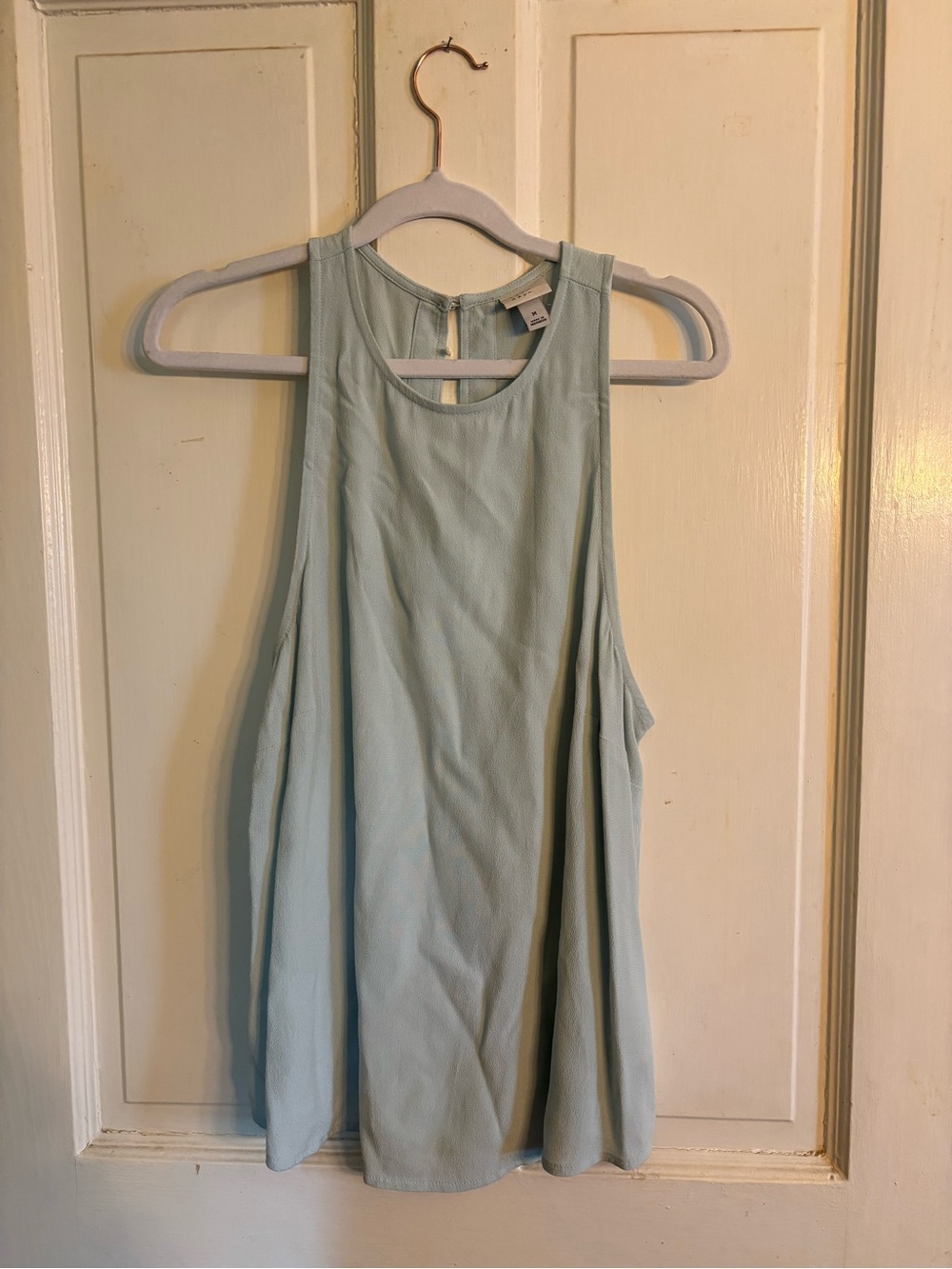 Light Blue Women's Sleeveless Swing Tank Top